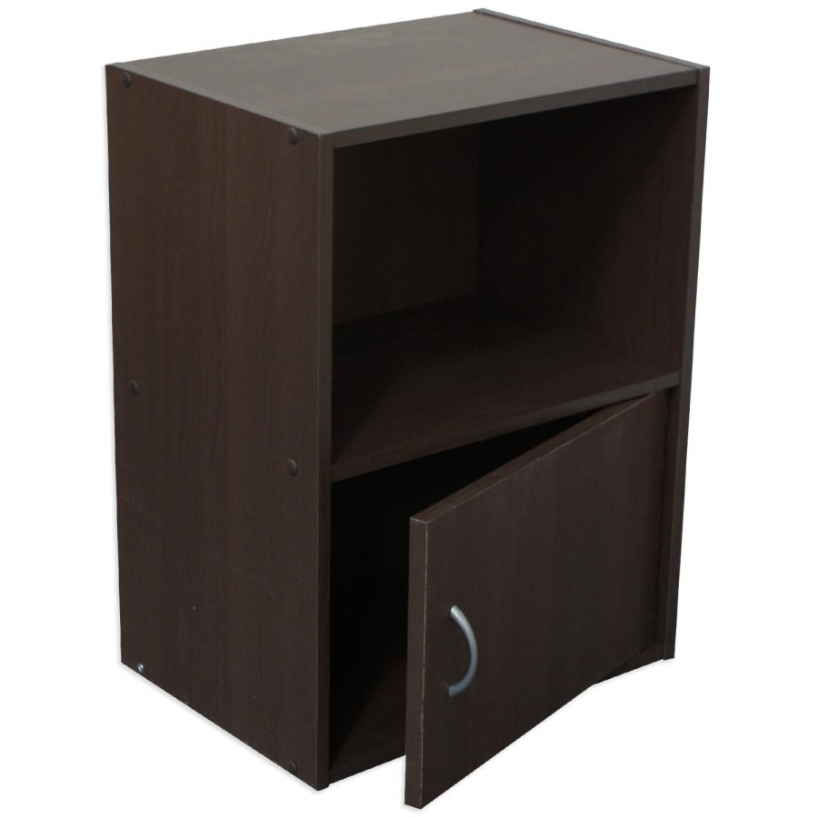 Cube Bedside Table In Wenge 