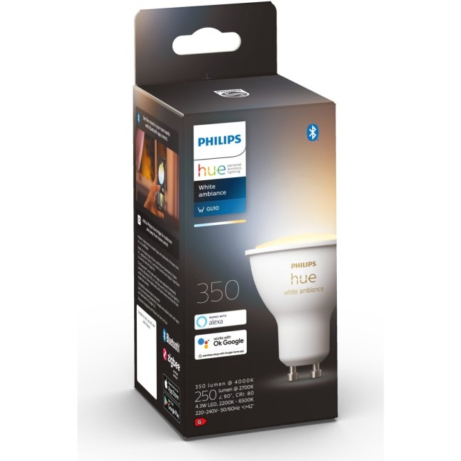 Philips Hue White Ambiance GU10 Single Bulb