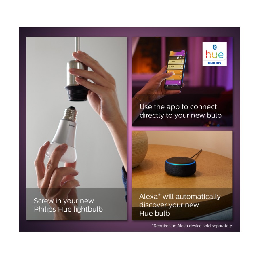 Philips Hue White and Colour Ambiance B22 Twin Pack