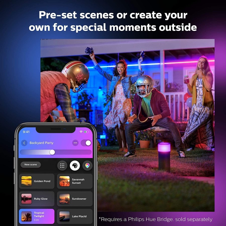 Philips Hue Outdoor Lightstrip Bluetooth 2M - works with iOS & Android