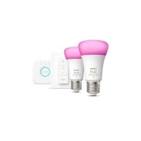 Philips Hue White and Colour Ambiance E27 Bridge + Dimmer Starter Kit
