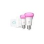 Philips Hue White and Colour Ambiance E27 Bridge + Dimmer Starter Kit