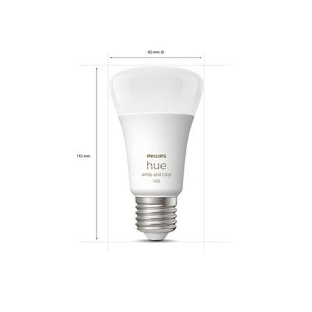 Philips Hue White and Colour Ambiance E27 Bridge + Dimmer Starter Kit