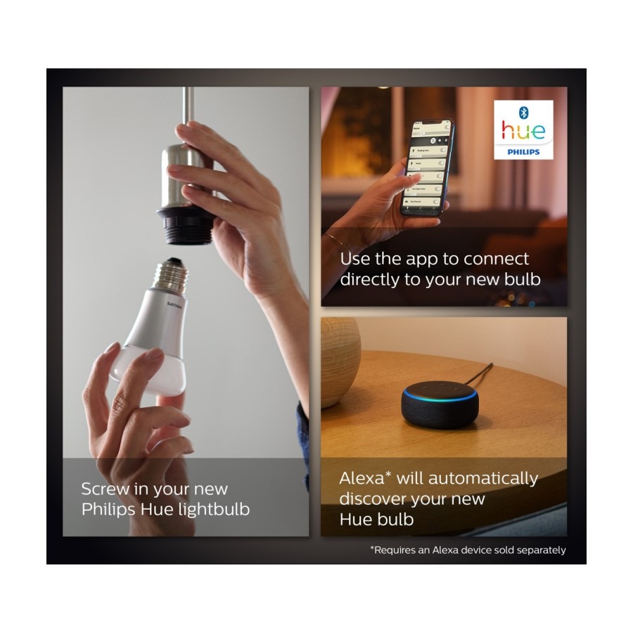 Philips Hue White E27 Single Bulb