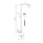 Brass Thermostatic Bar Mixer Shower Set with Square Overhead & Handset - Observa