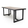 Large Wooden Industrial Trestle Dining Table - Bergen