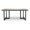 Large Wooden Industrial Trestle Dining Table - Bergen