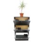 Billi Mercury 3 Tier Shoe Cabinet in Coffee - 18 Pairs 