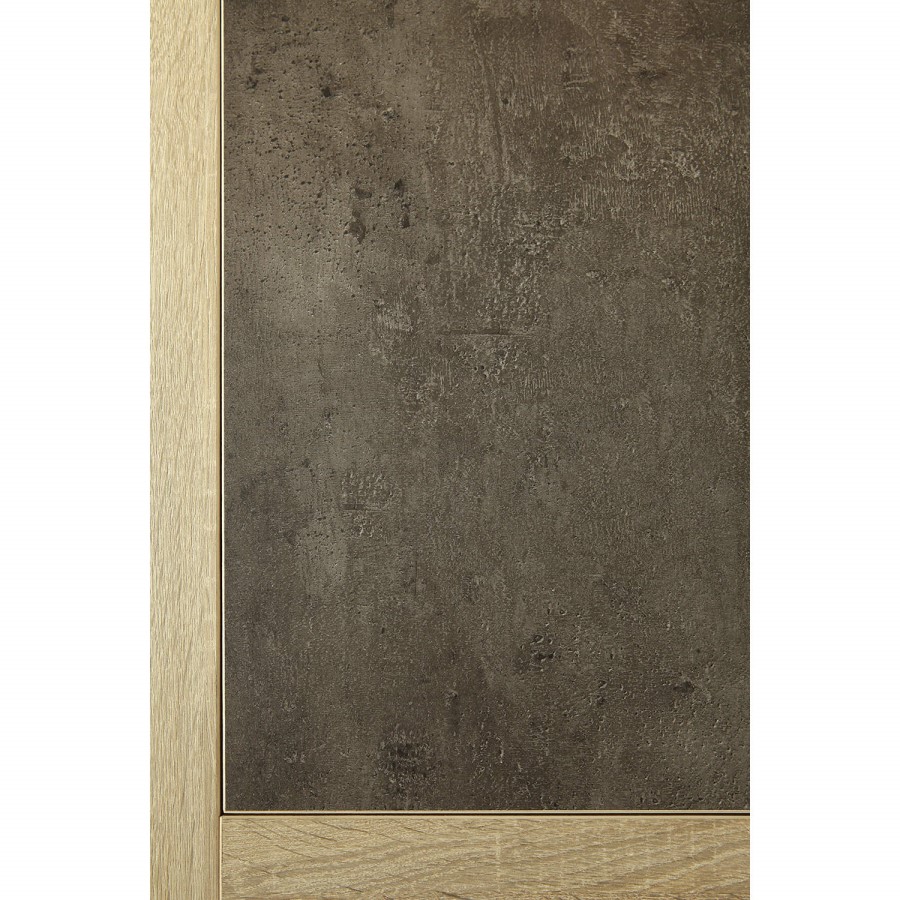 Parisot Fumay Coffee Table in Raw Oak and Grey Melamine
