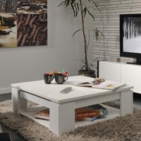 Parisot Quadri Coffee Table in Shiny White