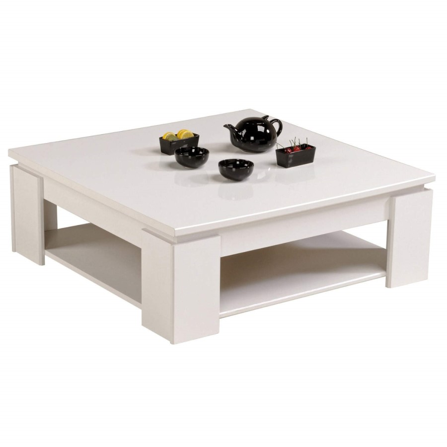 Parisot Quadri Coffee Table in Shiny White