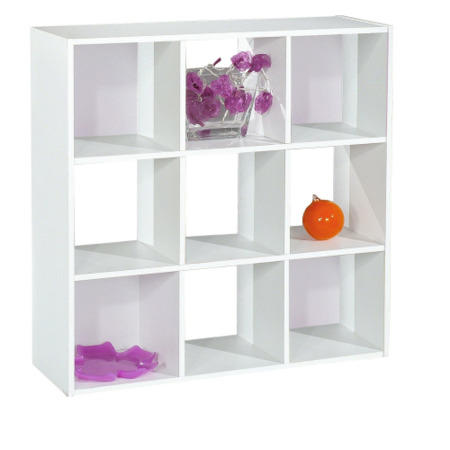 Compo 9 Hole Storage Shelf In White 