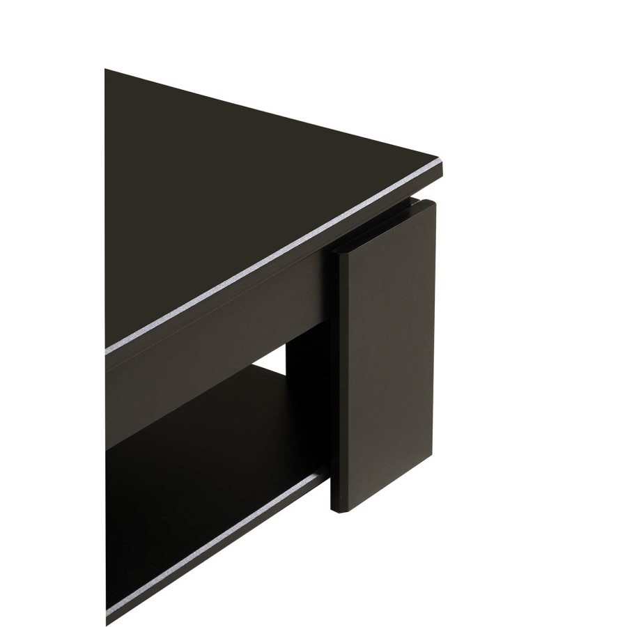 Parisot Quadri Coffee Table in Shiny Black
