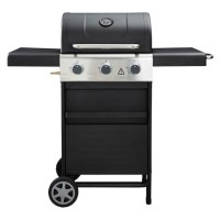 Dangrill 3 Burner Gas BBQ in Black