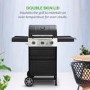 Dangrill 3 Burner Gas BBQ in Black