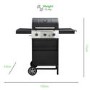 Dangrill 3 Burner Gas BBQ in Black