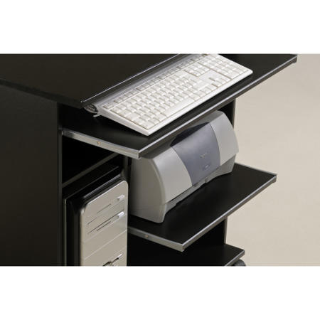 Parisot Peps Desk in Shiny Black Melamine
