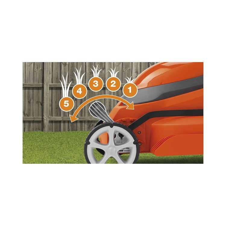 Flymo EasiStore 340R 34cm Rotary Corded Electric Lawnmower