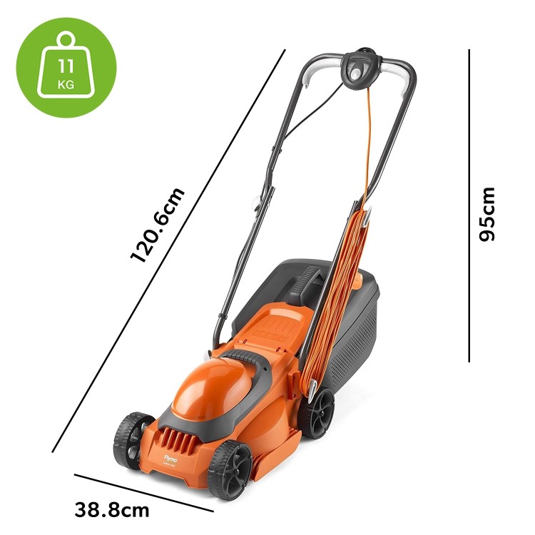 Flymo EasiStore 340R 34cm Rotary Corded Electric Lawnmower