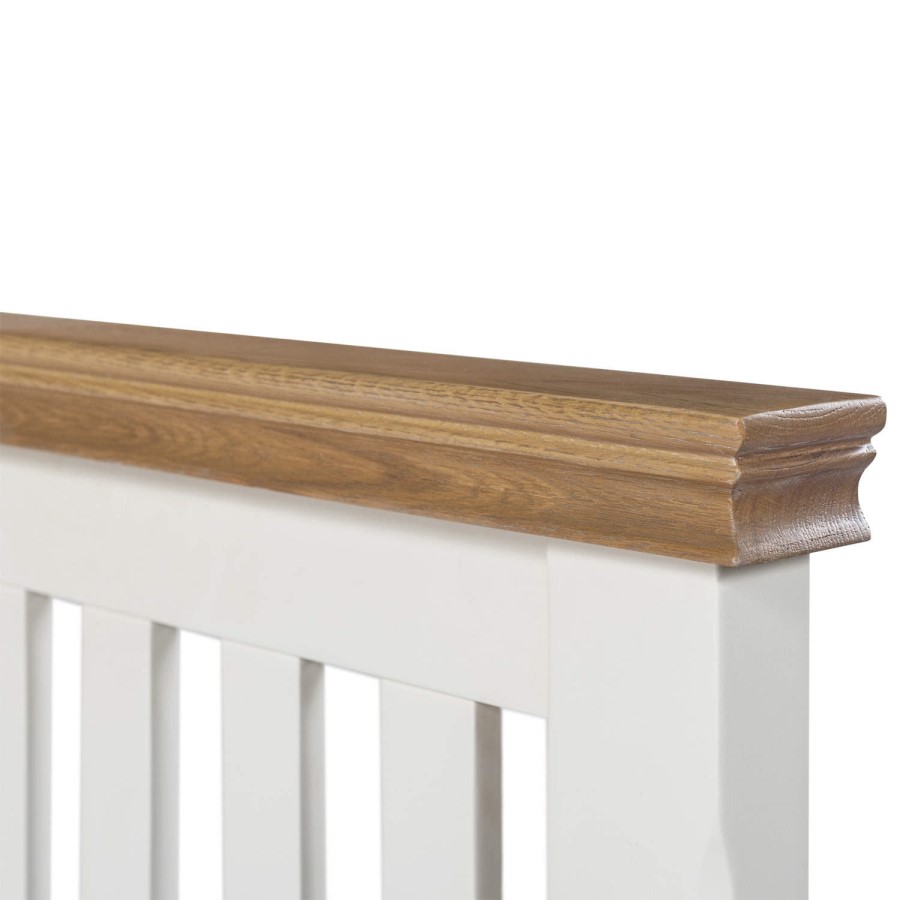 Charleston Kingsize Bed in Cream and Oak