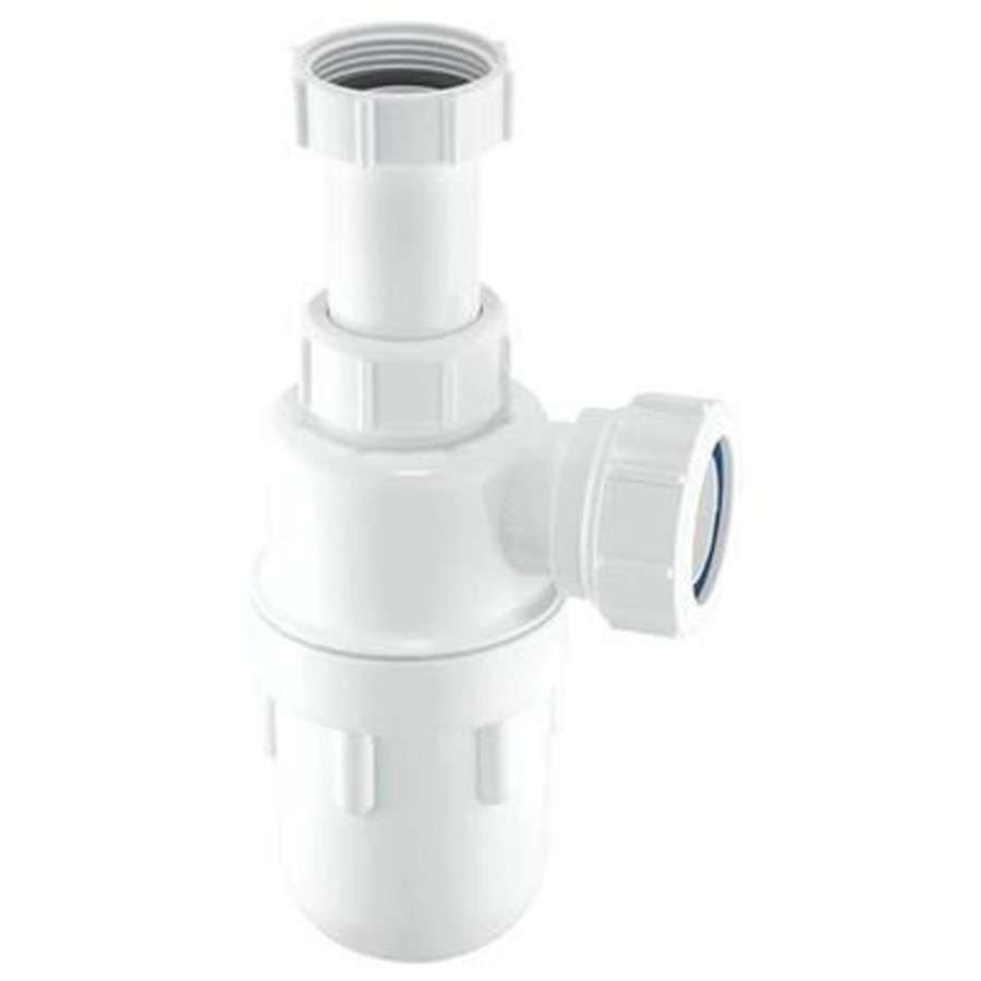 McAlpine A10A Adjustable Bottle Trap - White