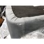 GRADE A2 - Macie Grey Velvet Bar Stool with Black Legs