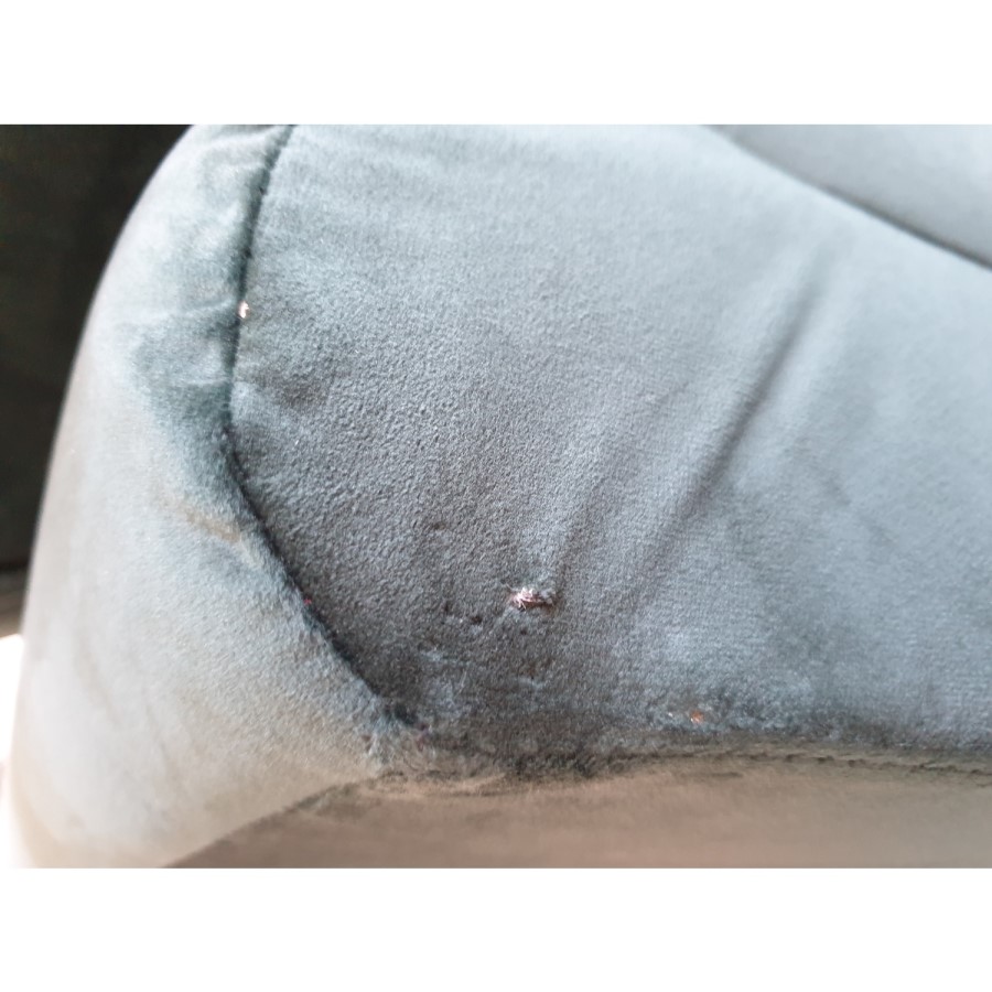 GRADE A2 - Dark Green Velvet Armchair - Payton