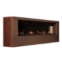 GRADE A1 - Wall-Mounted Electric Fire with Walnut Surround - 70 Inch - AmberGlo