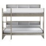 GRADE A1 - White and Oak Bunk Bed with Storage Shelves - Aire