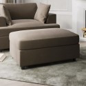 A1/AUG001 ONLY OPENED - Large Mink Velvet Footstool - August