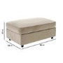 ONLY OPENED - Large Mink Velvet Footstool - August