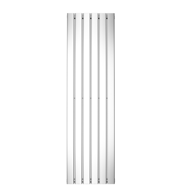 Single Panel Chrome Vertical Living Room Radiator - 1600mm x 452mm 