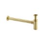Brushed Brass Round Basin Bottle Trap - Arissa
