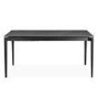 GRADE A1 - Marble Effect Extendable Ceramic Dining Table in Black - Seats 6-8 - Camilla