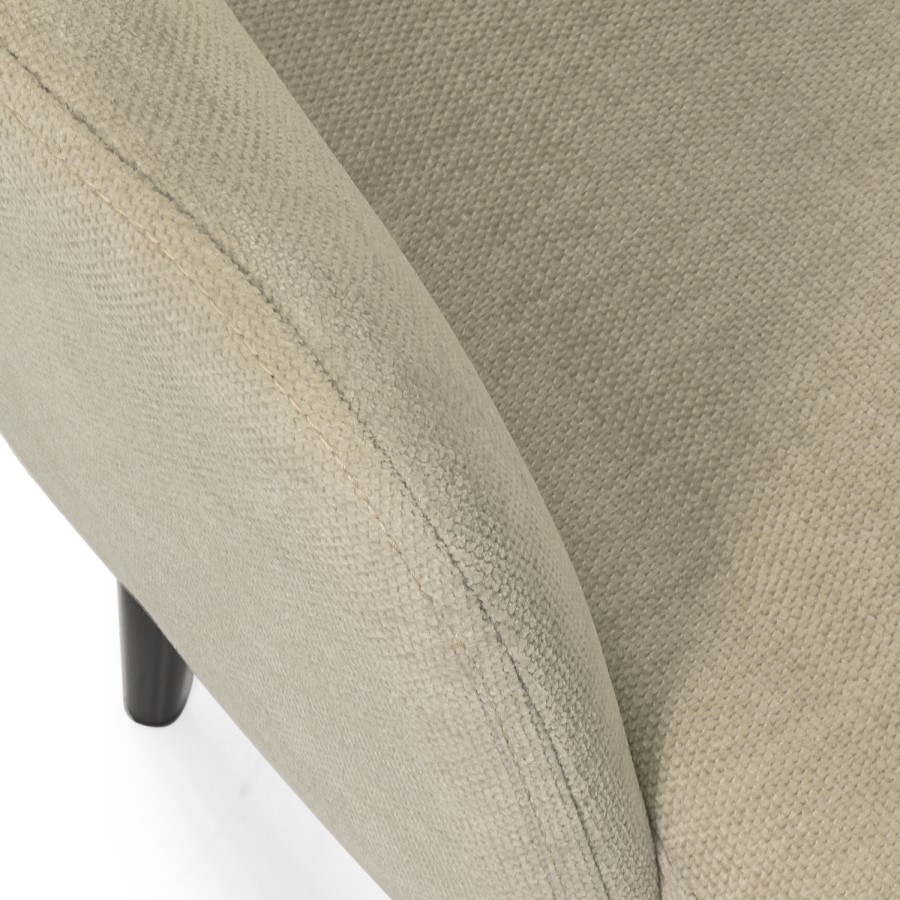 GRADE A1 - Beige Fabric Dining Chairs - Set of 2 - Colbie