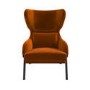 ONLY OPENED - Orange Velvet Accent Chair - Clarence