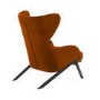 ONLY OPENED - Orange Velvet Accent Chair - Clarence