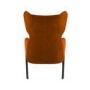 ONLY OPENED - Orange Velvet Accent Chair - Clarence