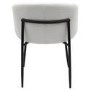 ONLY OPENED - Set of 2 White Boucle Dining Chairs - Cora