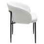 ONLY OPENED - Set of 2 White Boucle Dining Chairs - Cora