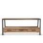 Solid Wood & Metal TV Unit with Storage - TV's up to 55" - Cyra
