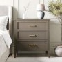 ONLY OPENED - Dark Wood Chest of 3 Drawers - Delilah