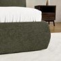 ONLY OPENED - Green Chenille King Size Ottoman Pillow Bed - Dune