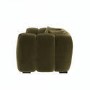 ONLY OPENED - Khaki Green Velvet Love Seat - Elod