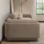 ALMOST PERFECT - Mink Velvet 3 Seater Sofa - Elvi