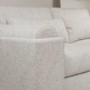 ONLY OPENED - Curved Cream Boucle 3 Seater Sofa - Elvi