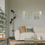 ONLY OPENED - Curved Cream Boucle 3 Seater Sofa - Elvi