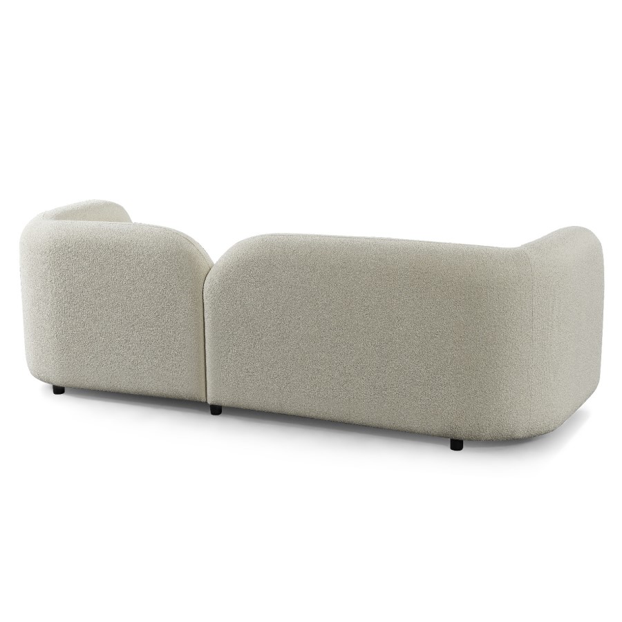 ONLY OPENED - Elma Cream Boucle 3 Seater Sofa