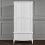 GRADE A1 -  White Double Wardrobe with Drawers - Florentine