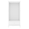 GRADE A2 - Florentine White 2 Door Wardrobe with Drawers